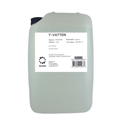Batterivatten t-vatten 25L