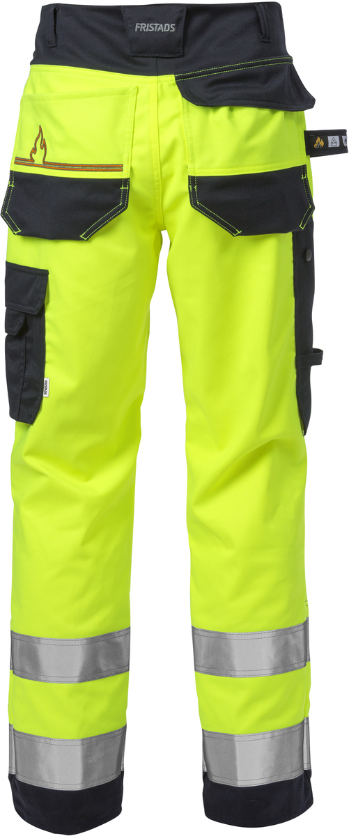 STRETCHBYXA FLAM KL2 2167 ATHF VARSELGUL/MARINBLÅ STL D112