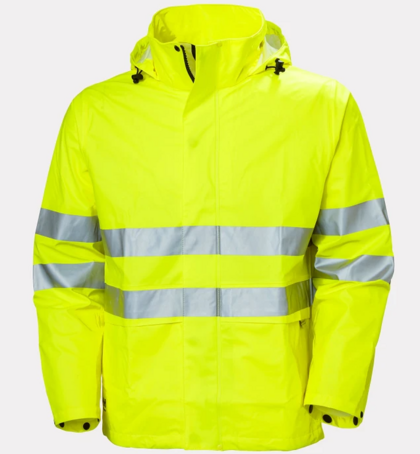 REGNJACKA NARVIK PU-BELAGD VARSEL GUL S