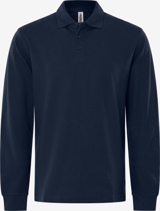 PIKÉ LÅNG ÄRM 1722 PIQ MÖRK MARIN STL 2XL