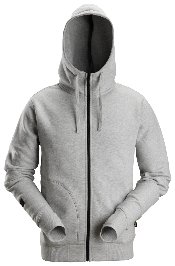Hoodie full zip AW Gråmelerad Stl: M