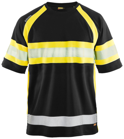 UV-skyddad varsel-T-shirt Svar t/Varselgul XL