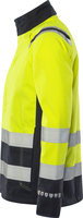 SOFTSHELLJACKA FLAM 4016 FSS VARSEL GUL/MARINBLÅ STL L