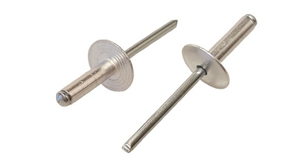 Popnit alu/stål 4,8x16mm stor kullrig öp. 100p ANS