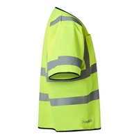 Varselväst blixtlås, klass 3 2XL