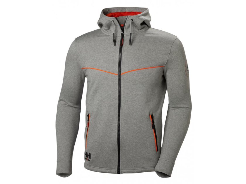 LUVTRÖJA CHELSEA EVOLUTION GRÅMELERAD 2XL POLYBOMULL