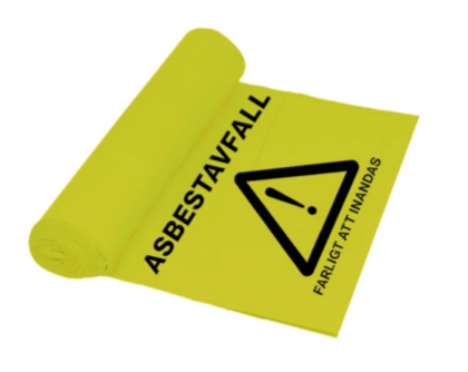 Säck 240L Asbestavfall 9rl/krt 90my 10st/rle