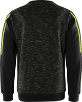 SWEATSHIRT 7091 MELA SVART/HIVIS GUL L