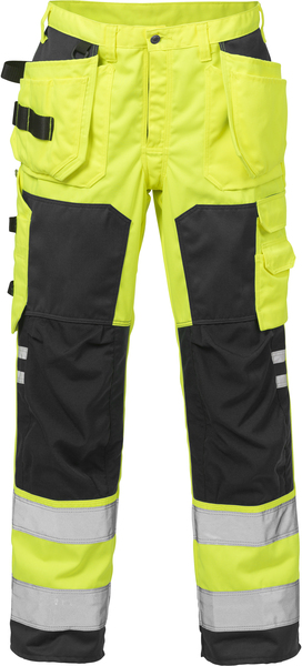 HANTVERKARBYXA VARSEL 2025 PLU VARSELGUL/SVART STL C56