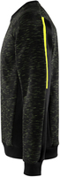 SWEATSHIRT 7091 MELA SVART/HIVIS GUL L