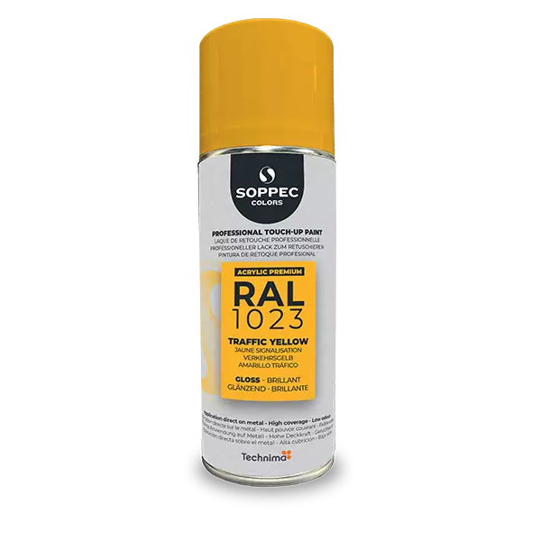 Industrial top coat Akryl RAL 1023 trafikgul 400ml