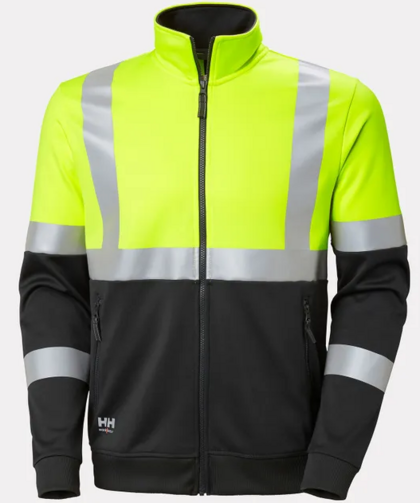 SWEATSHIRT HELZIP ADDVIS L VARSEL GUL KL1