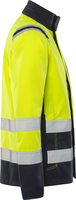 SOFTSHELLJACKA FLAM 4016 FSS VARSEL GUL/MARINBLÅ STL L
