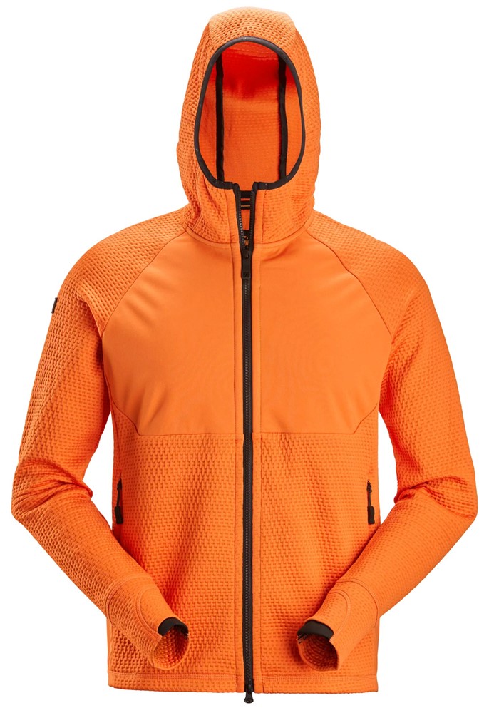 Hoodie helzip FW Warm Orange XXL