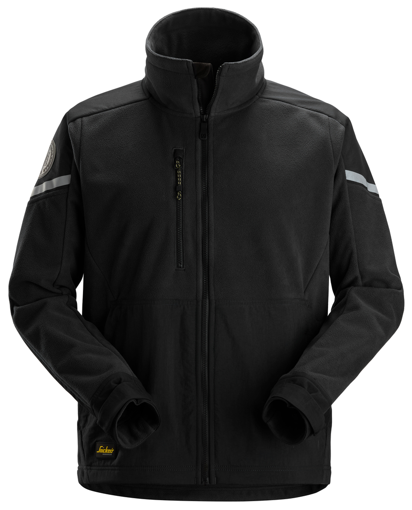 FLEECEJACKA WINDBLOCKER SVART STL: S