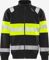 JACKA 7531 GKC SWEATSHIRT XL VARSEL KL 1 GUL/SVART