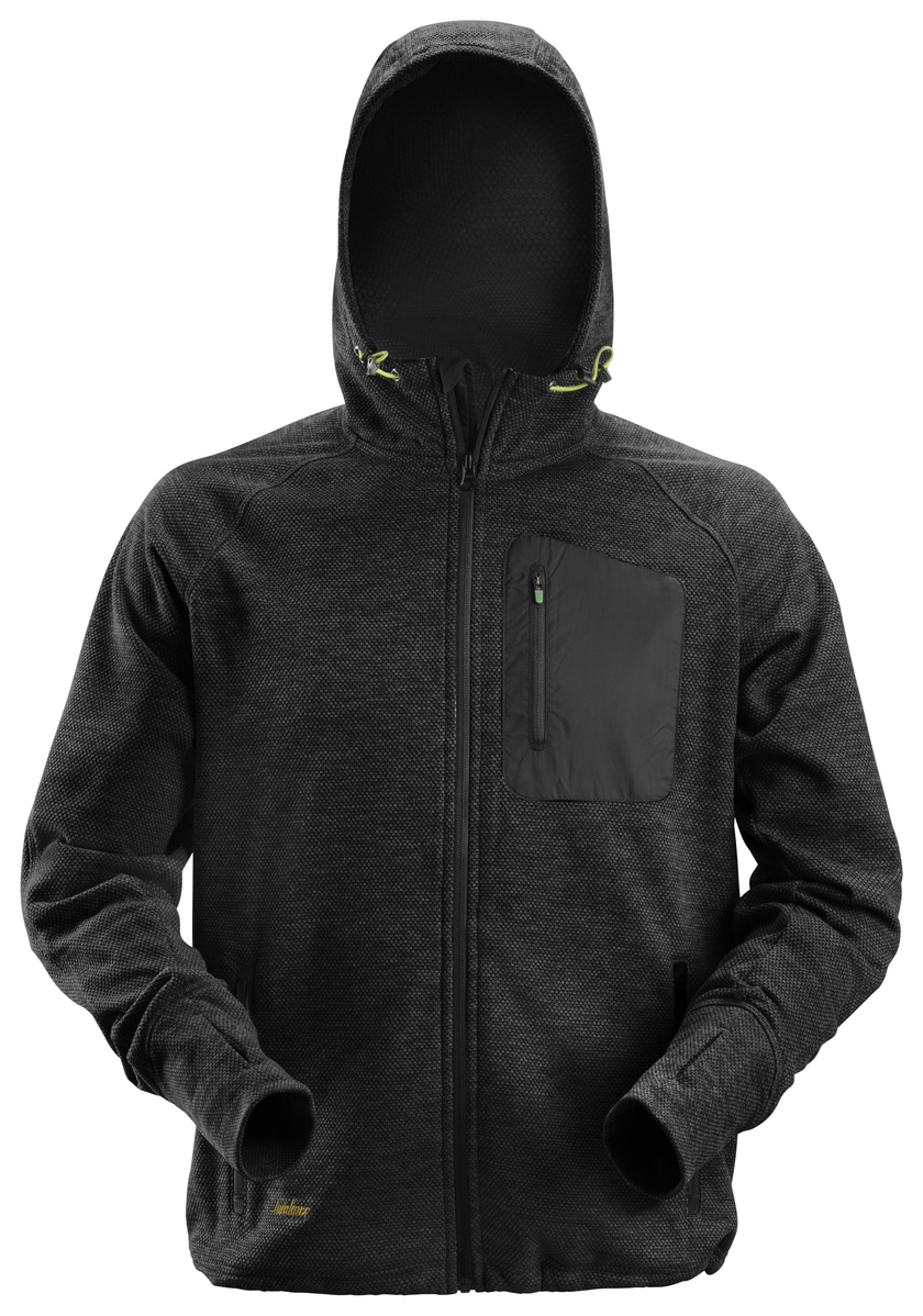 Hoodie Fleece  FW Svart Stl: M