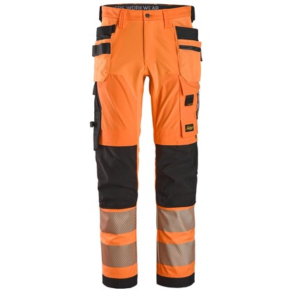 ARBETSBYXA 4STR HF HV KL2 ORANGE/SVART STL: 162