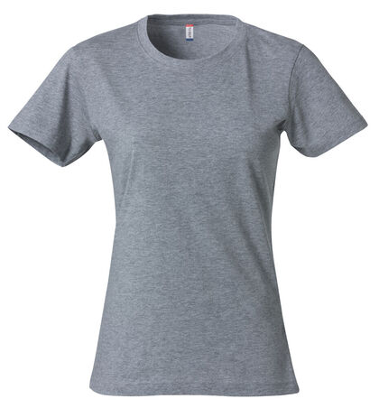 Basic-T Dam Gråmelerad M