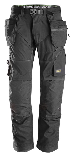 Arbetsbyxa FlexiWork HF Svart/ Svart Stl: 092