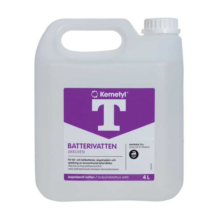 Batterivatten t-vatten 4L