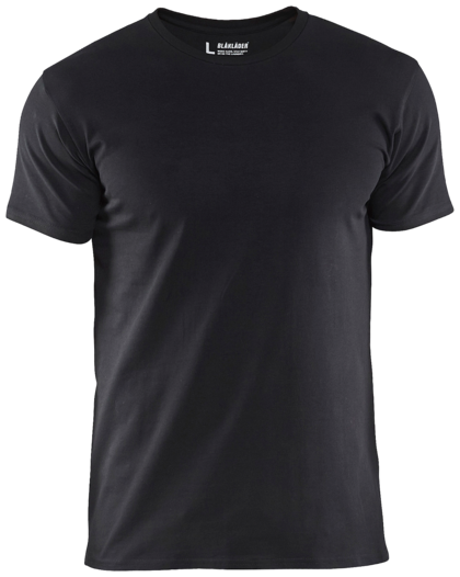 T-shirt slim fit Svart M
