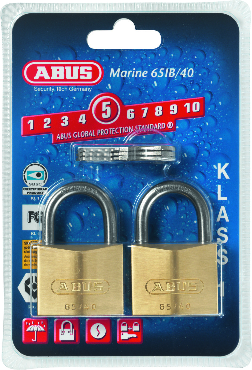 Hänglås 65IB-40RF Twin 2p Abus