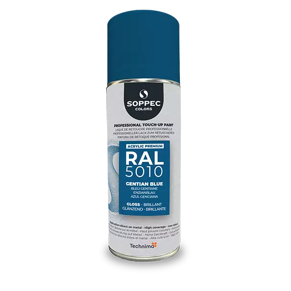Industrial top coat Akryl RAL  5010 gentianablå 400 ml