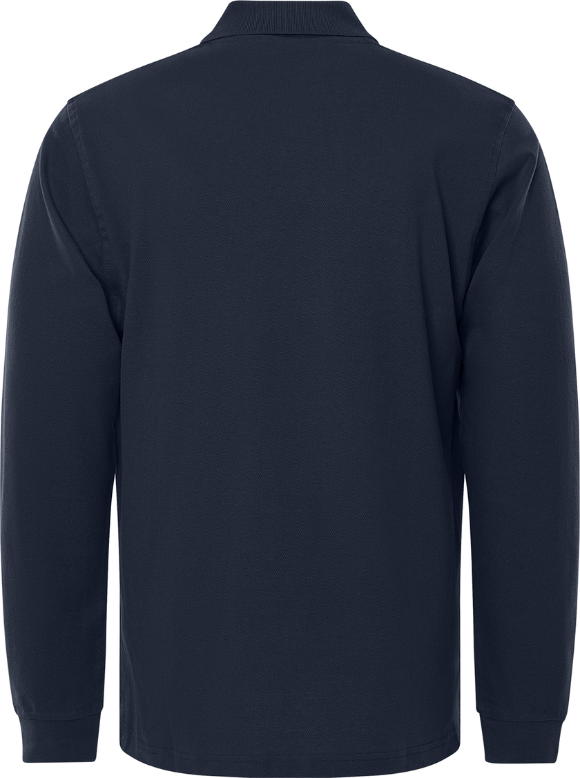 PIKÉ LÅNG ÄRM 1722 PIQ MÖRK MARINBLÅ STL 3XL