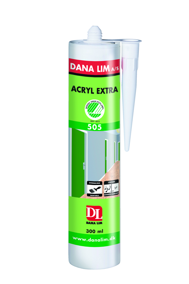 Akrylfogmassa extra 505 vit 290ml