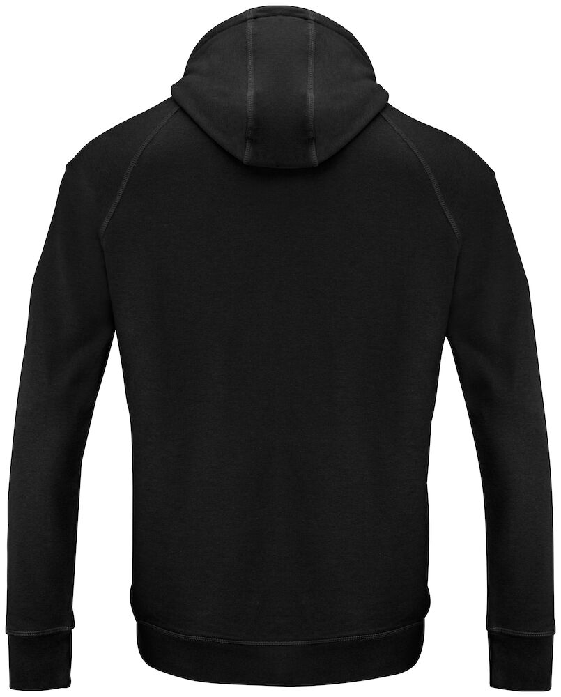 Hoodie Raglan svart XL